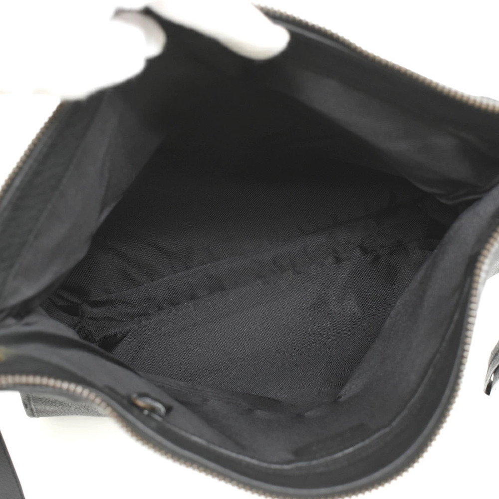 Gucci Shoulder Bag Leather Black Crossbody - Picture 8 of 8